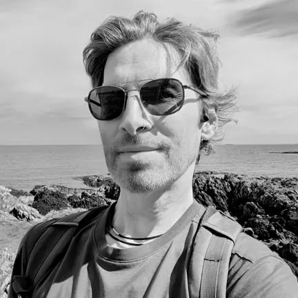 Profile shot of Stuart